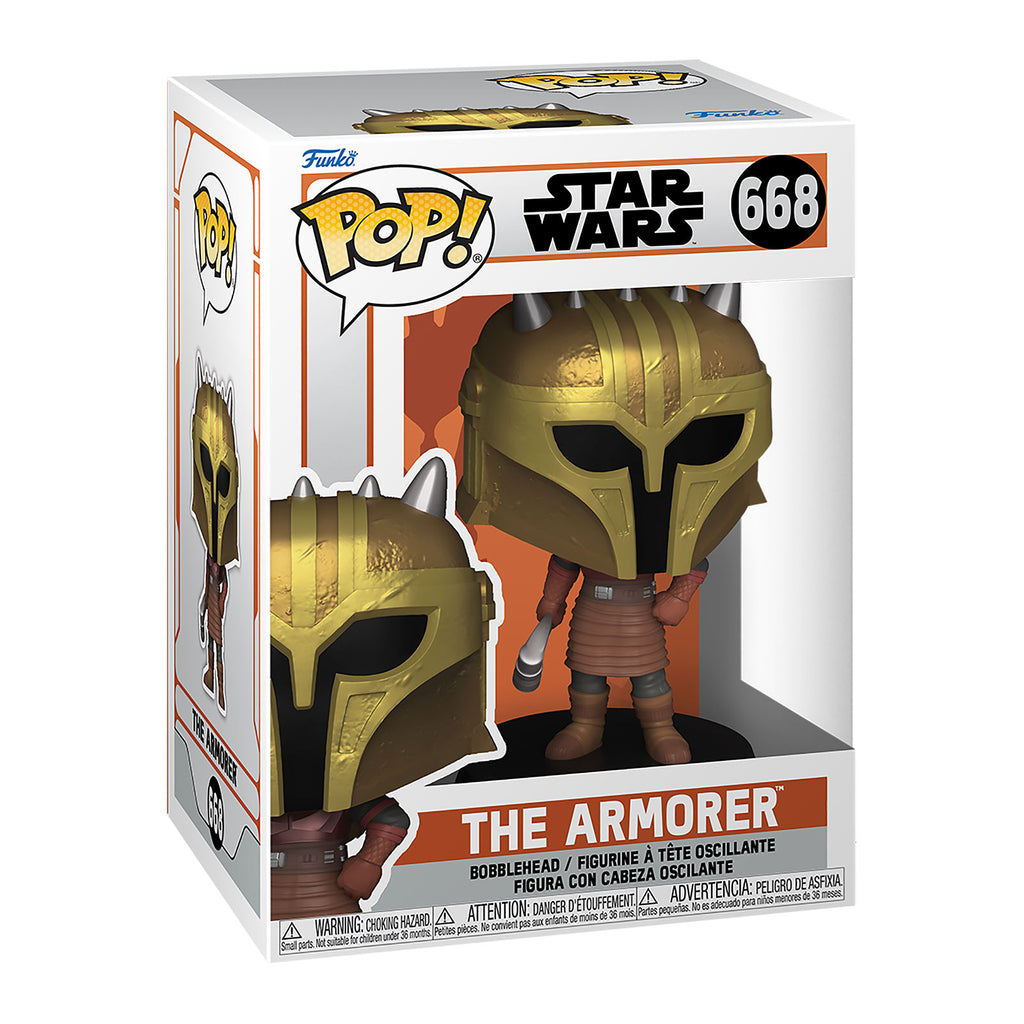 Immagine del prodotto Figura Funko Pop di The Armorer con testa oscillante - Star Wars The Mandalorian