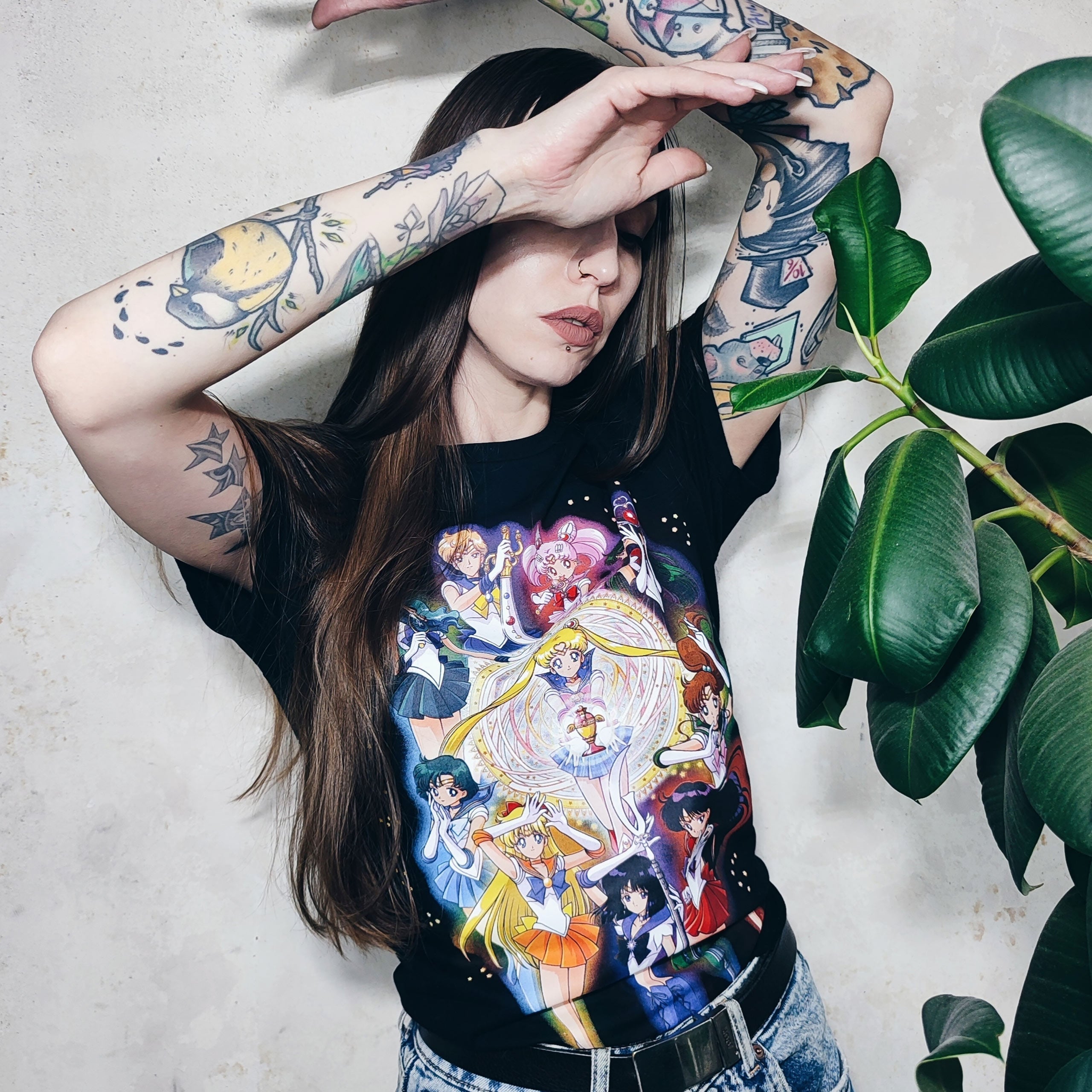 Immagine del prodotto Sailor Moon - Maglietta nera della crew