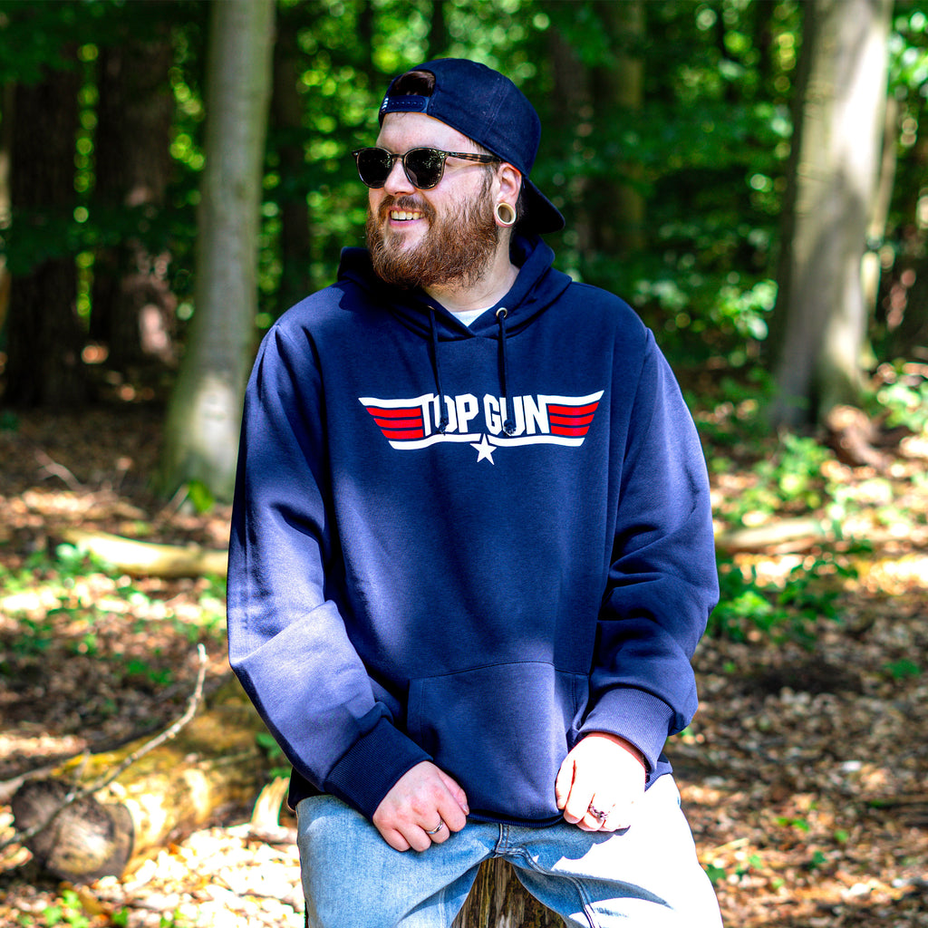 Immagine del prodotto Top Gun - Felpa con cappuccio blu con logo