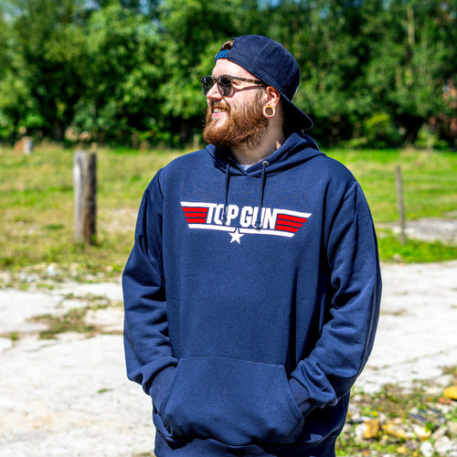 Immagine del prodotto Top Gun - Felpa con cappuccio blu con logo
