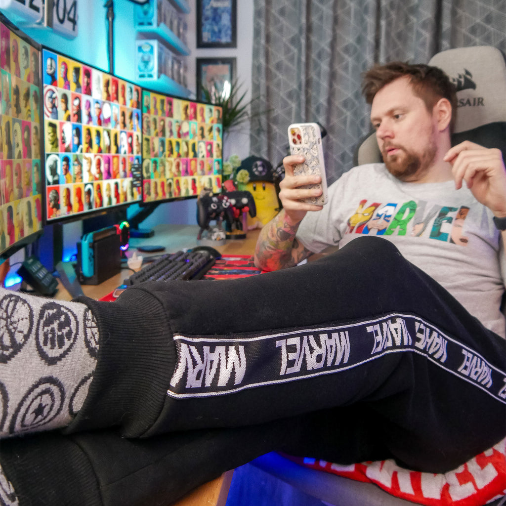 Immagine del prodotto Marvel - Pantaloni da tuta con logo nero