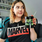 Immagine del prodotto Marvel - Maglietta nera con logo di Guardians