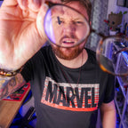 Immagine del prodotto Marvel - Maglietta nera con logo di Guardians