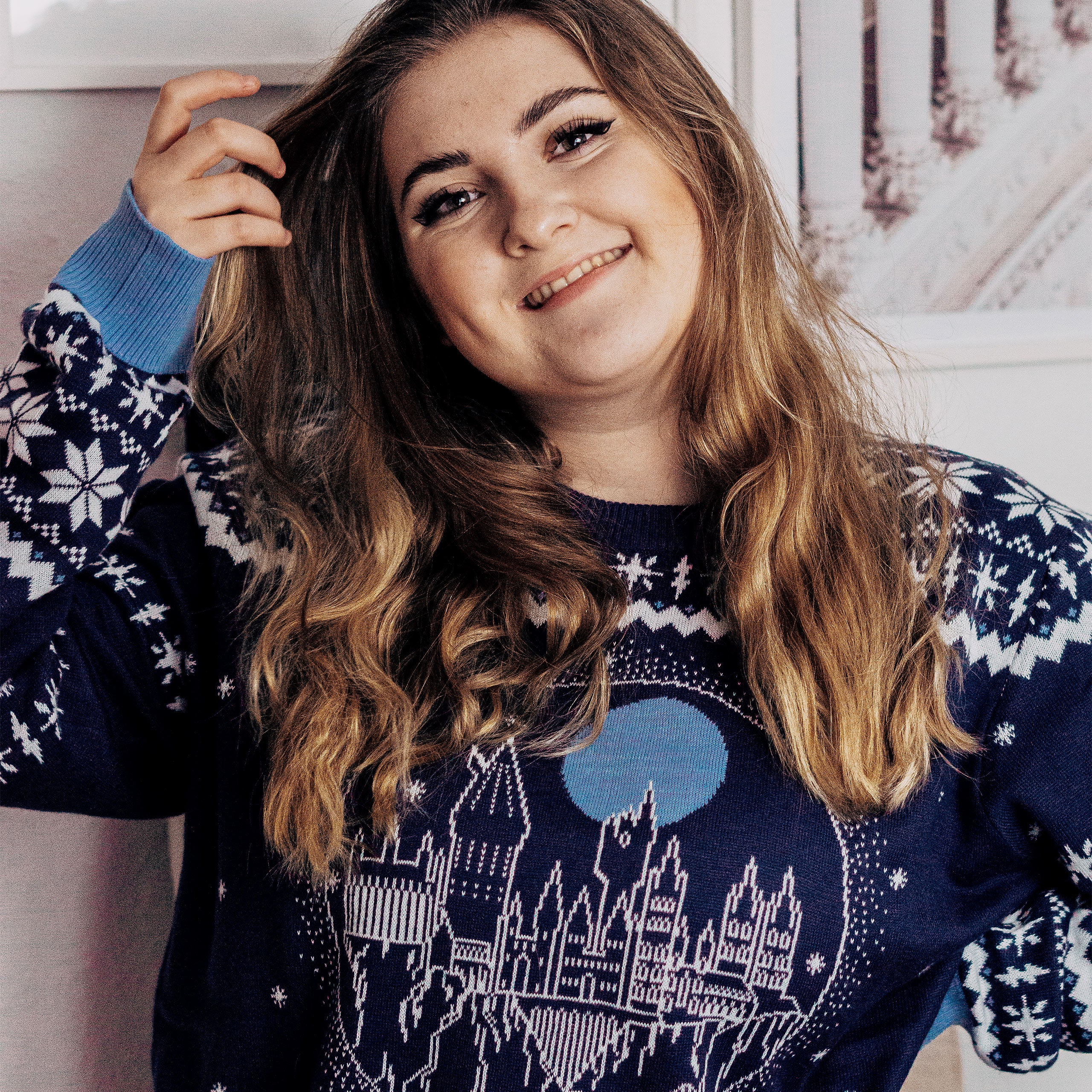 Immagine del prodotto Harry Potter - Maglione in maglia del castello di Hogwarts