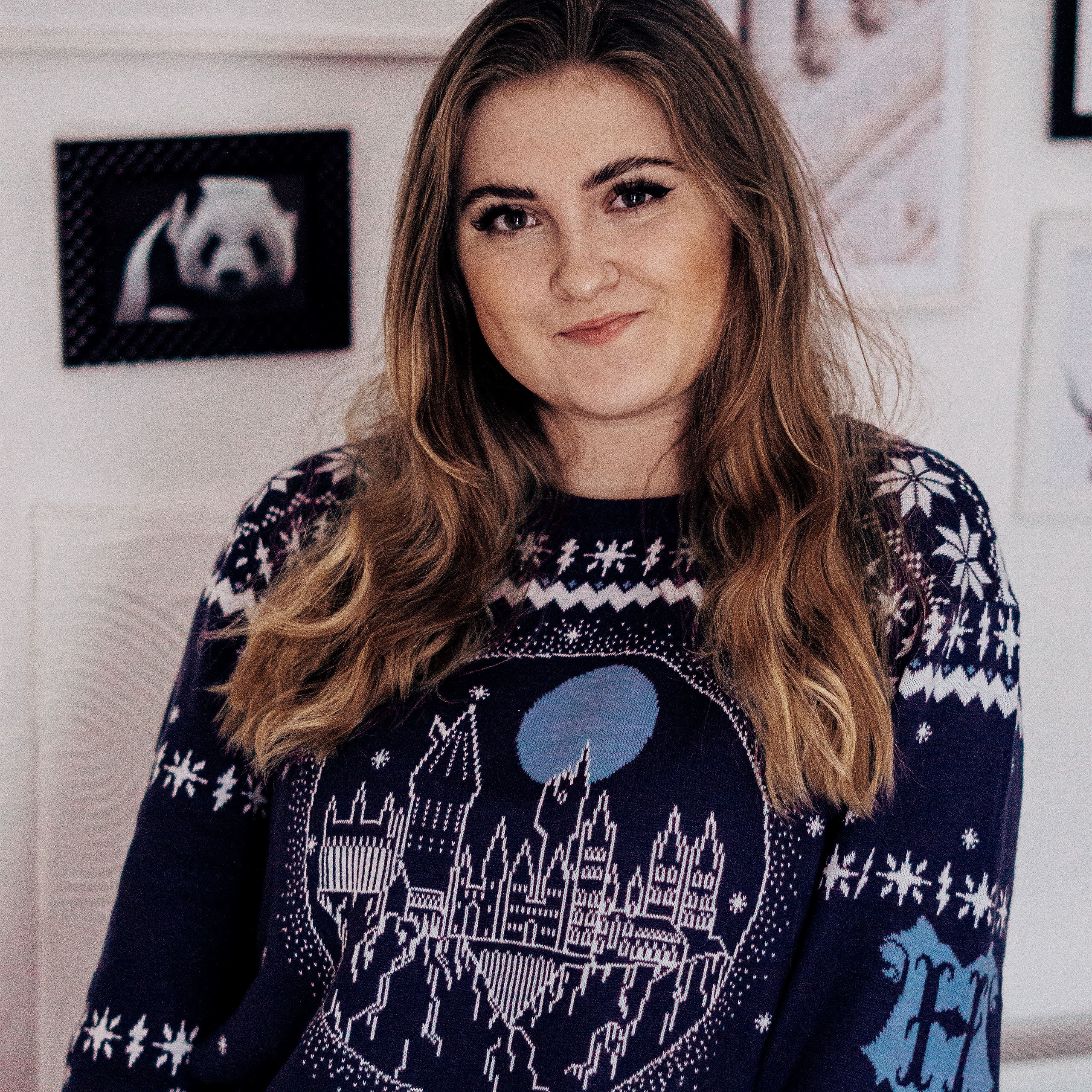 Immagine del prodotto Harry Potter - Maglione in maglia del castello di Hogwarts