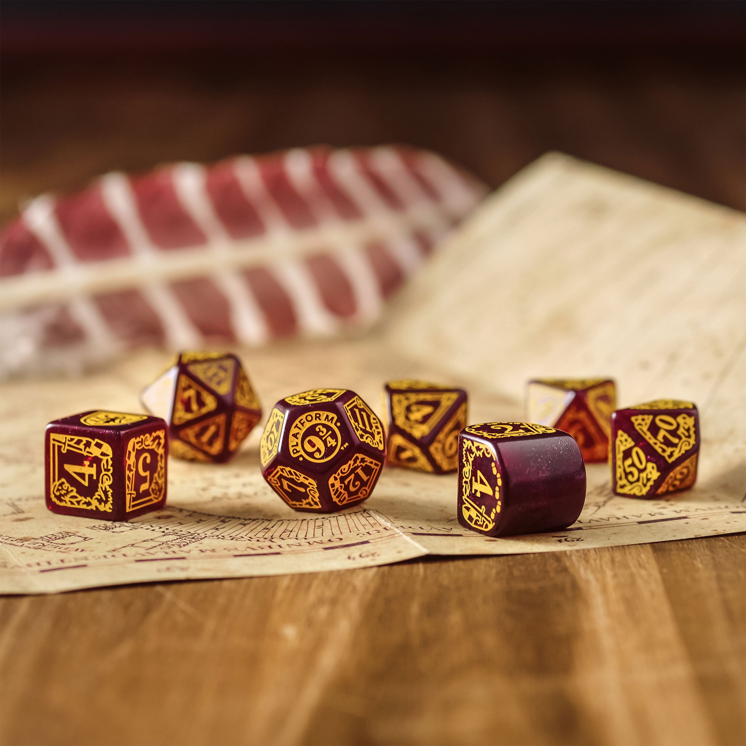 Immagine del prodotto Harry Potter - Set di dadi RPG Gryffindor 7 pezzi rosso