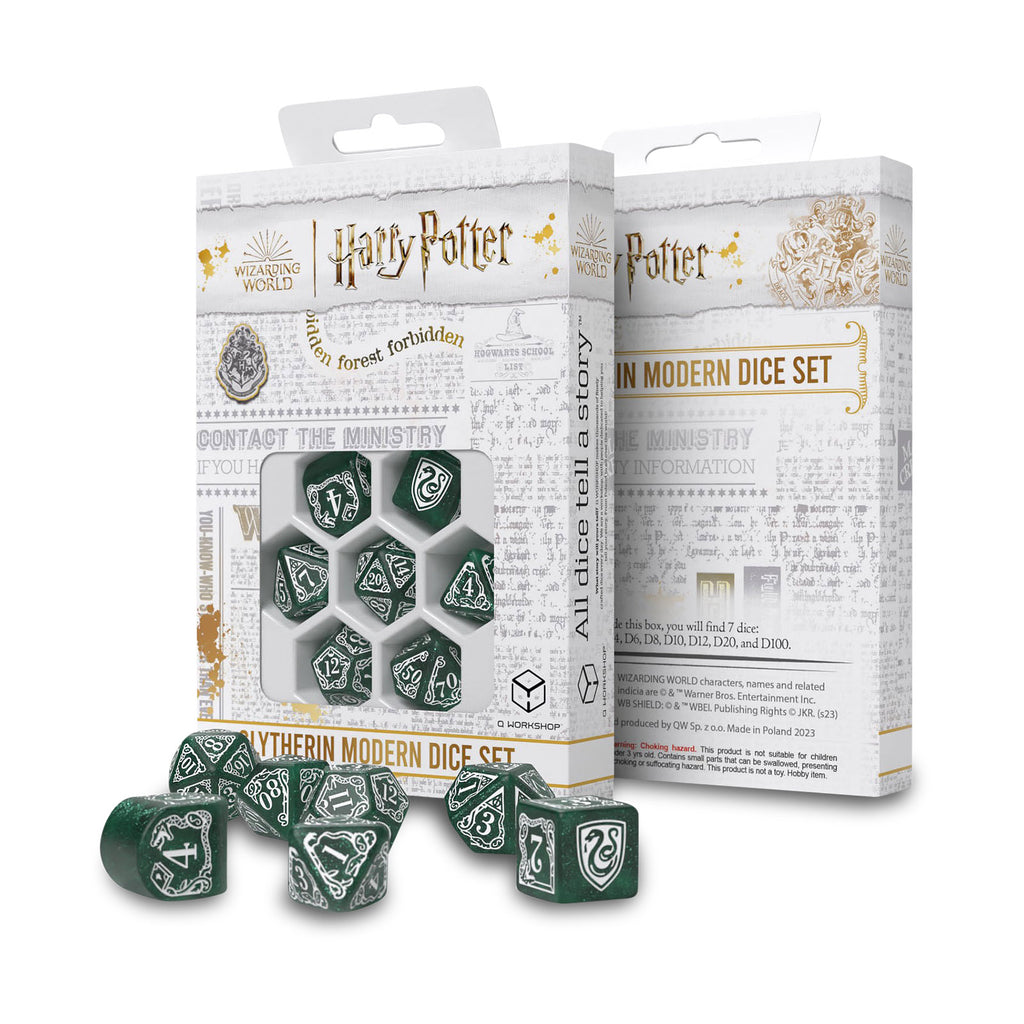 Immagine del prodotto Harry Potter - Set di dadi RPG Slytherin 7 pezzi verde