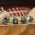 Immagine del prodotto Harry Potter - Set di dadi RPG Slytherin 7 pezzi verde