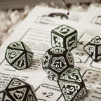 Immagine del prodotto Harry Potter - Set di dadi RPG Slytherin 7 pezzi verde