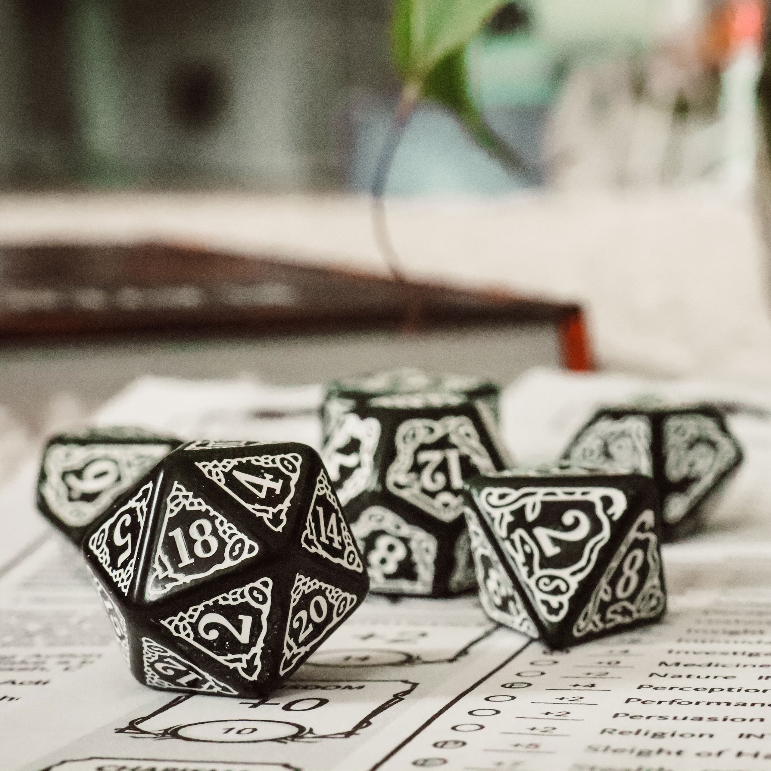 Immagine del prodotto Harry Potter - Set di dadi RPG Slytherin 7 pezzi verde