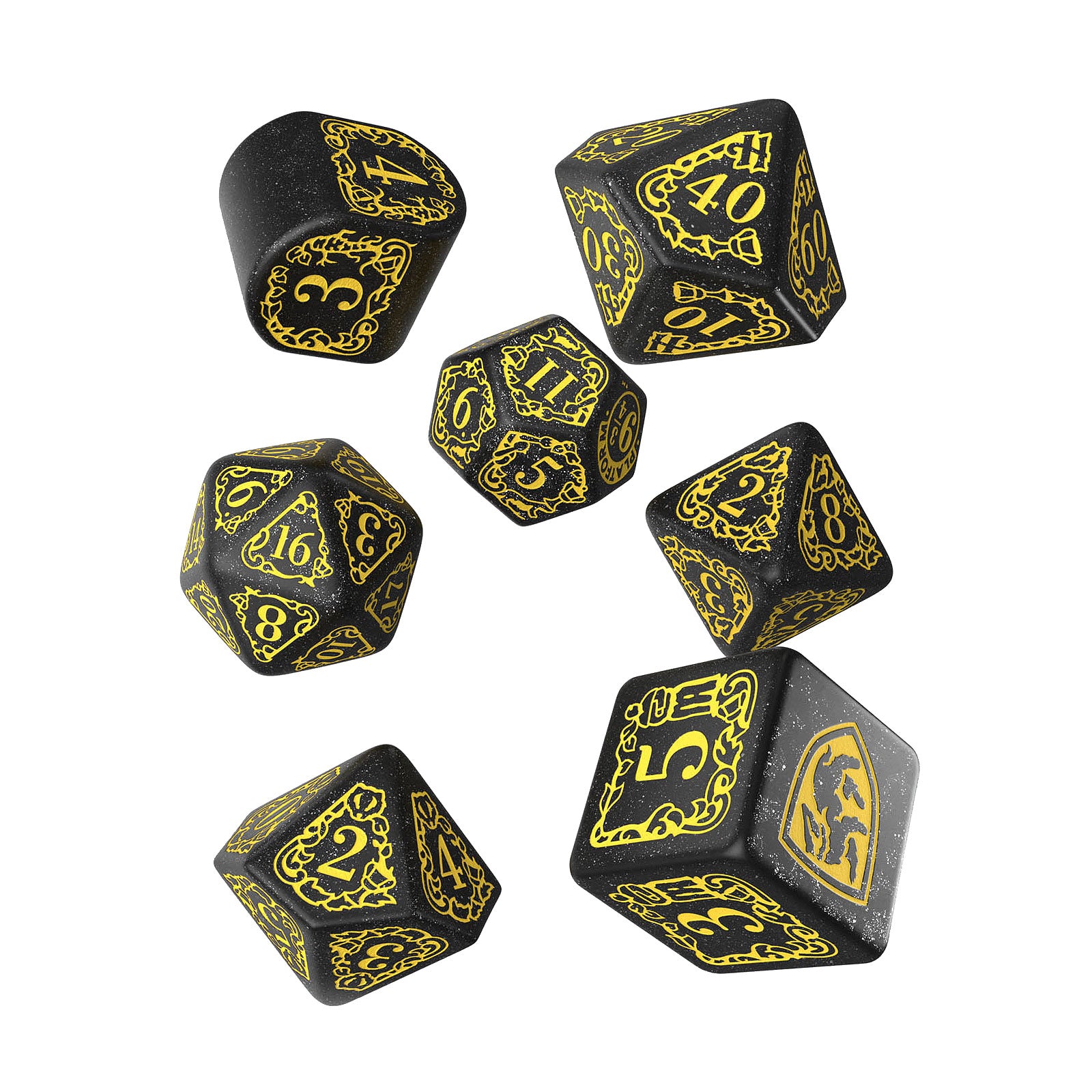 Immagine del prodotto Harry Potter - Set di dadi RPG Hufflepuff 7 pezzi nero