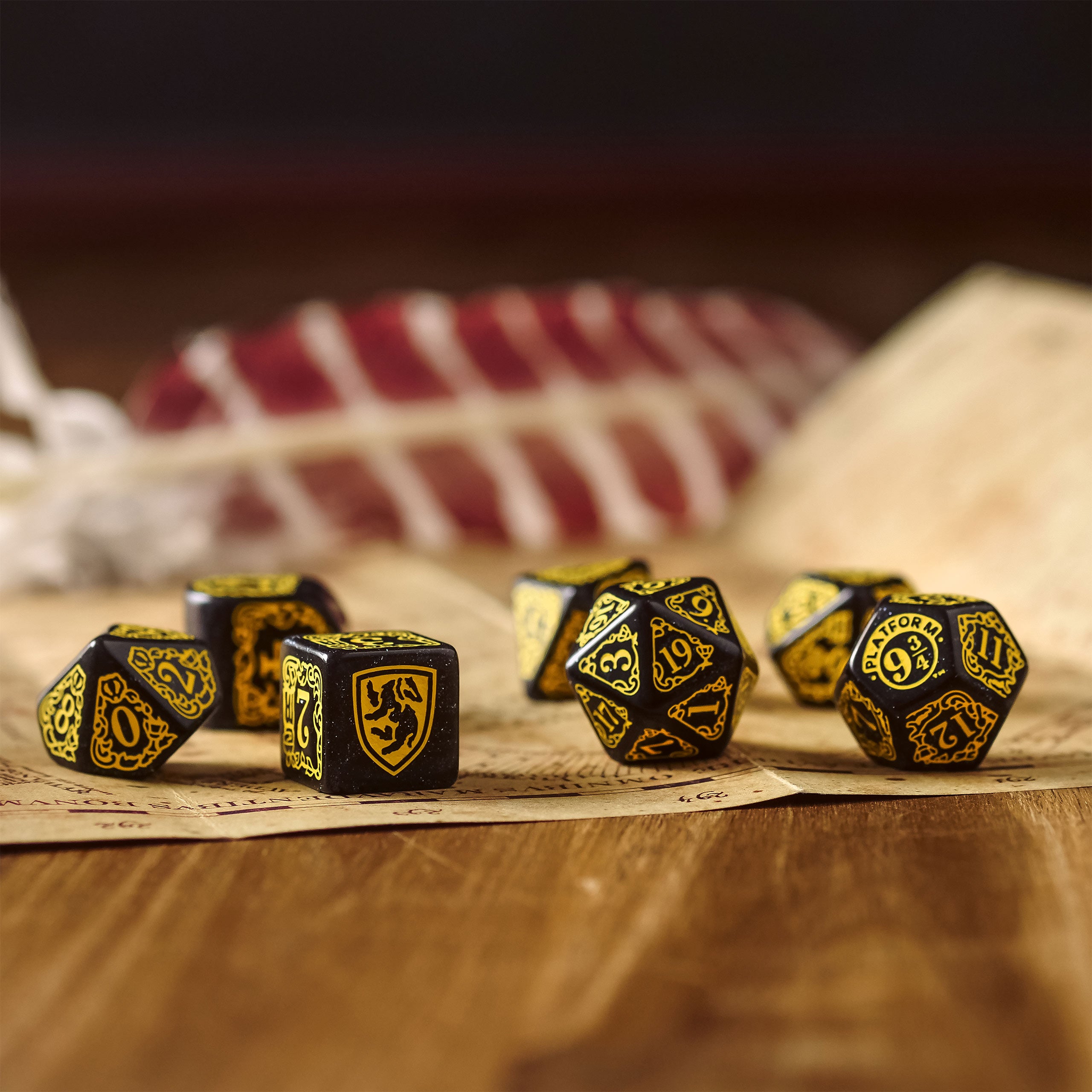 Immagine del prodotto Harry Potter - Set di dadi RPG Hufflepuff 7 pezzi nero