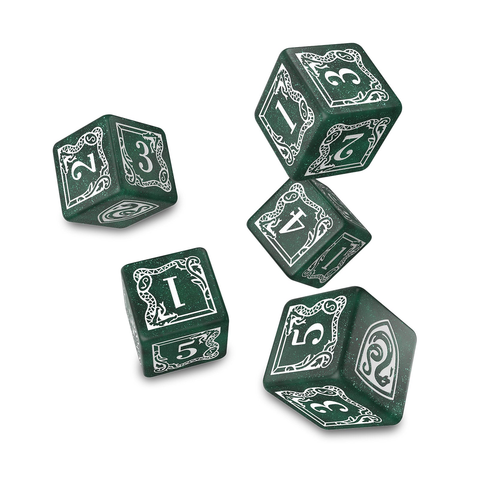 Product image Harry Potter - Slytherin RPG Dice Set 5pcs with Dice Bag Green