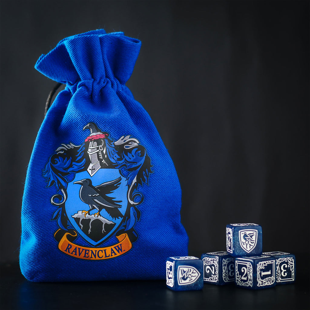 Immagine del prodotto Harry Potter - Set di dadi RPG di Ravenclaw 5 pezzi con sacchetto di dadi blu