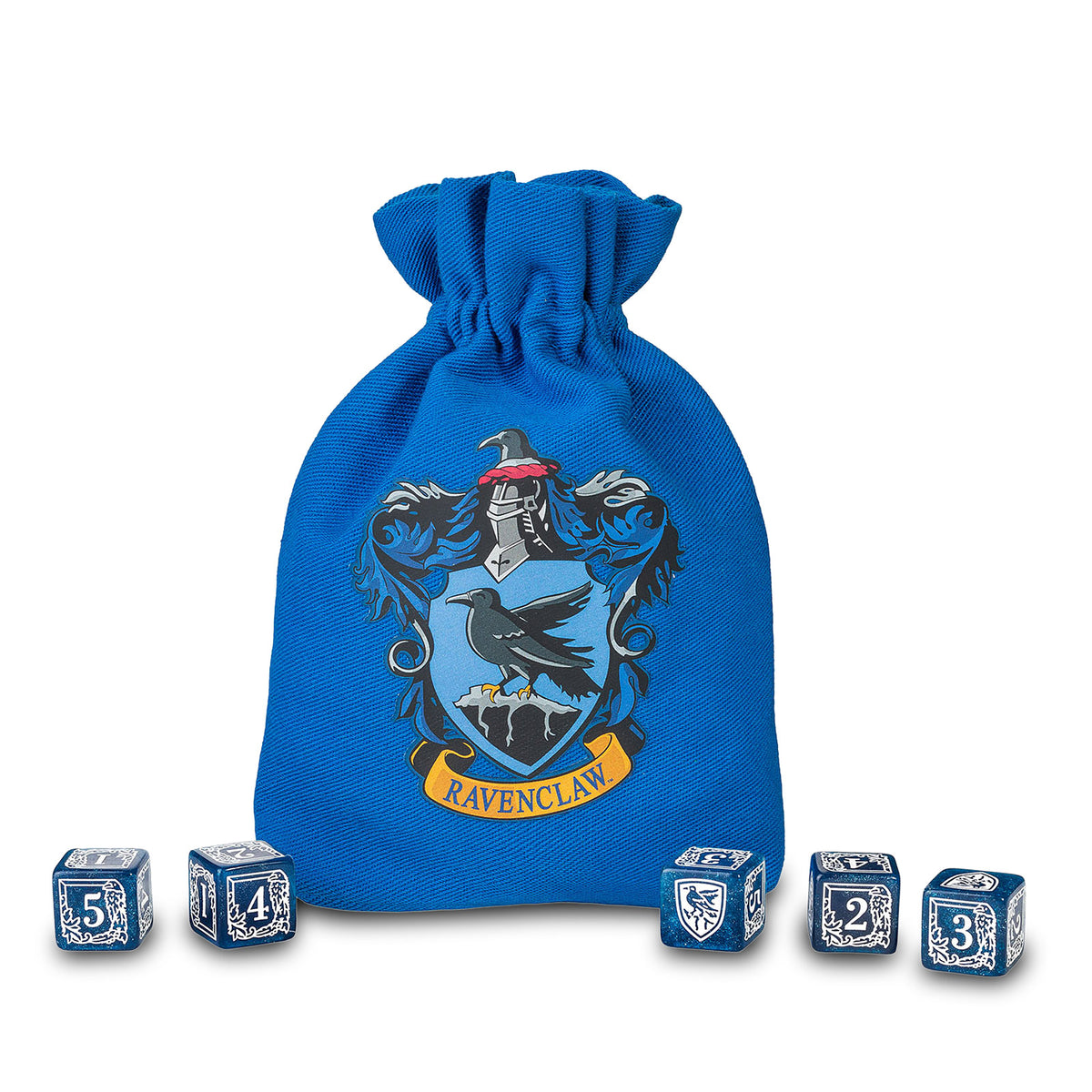 Immagine del prodotto Harry Potter - Set di dadi RPG di Ravenclaw 5 pezzi con sacchetto di dadi blu
