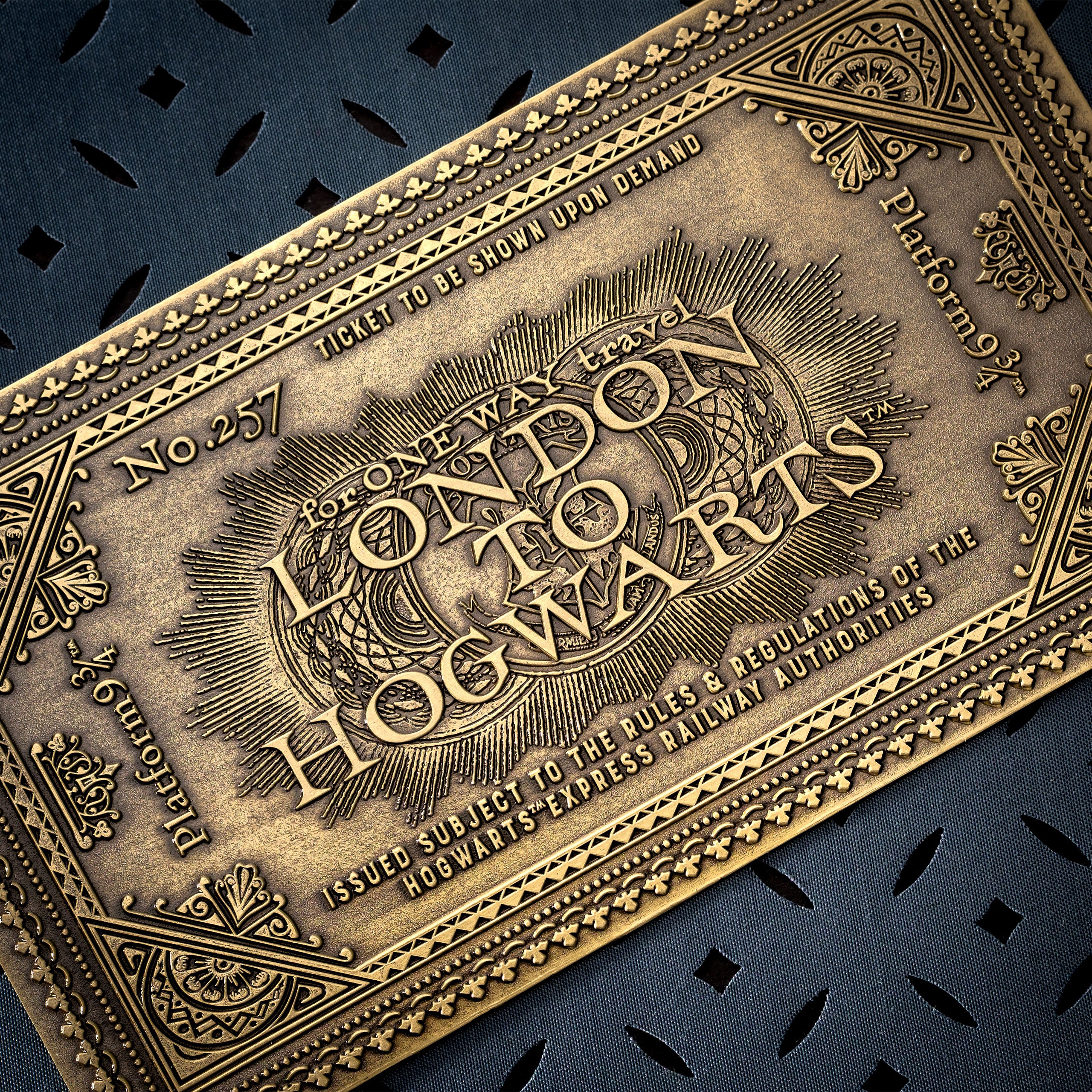 Immagine del prodotto Harry Potter - Replica del biglietto dell’Espresso per Hogwarts in stile antico (edizione limitata)