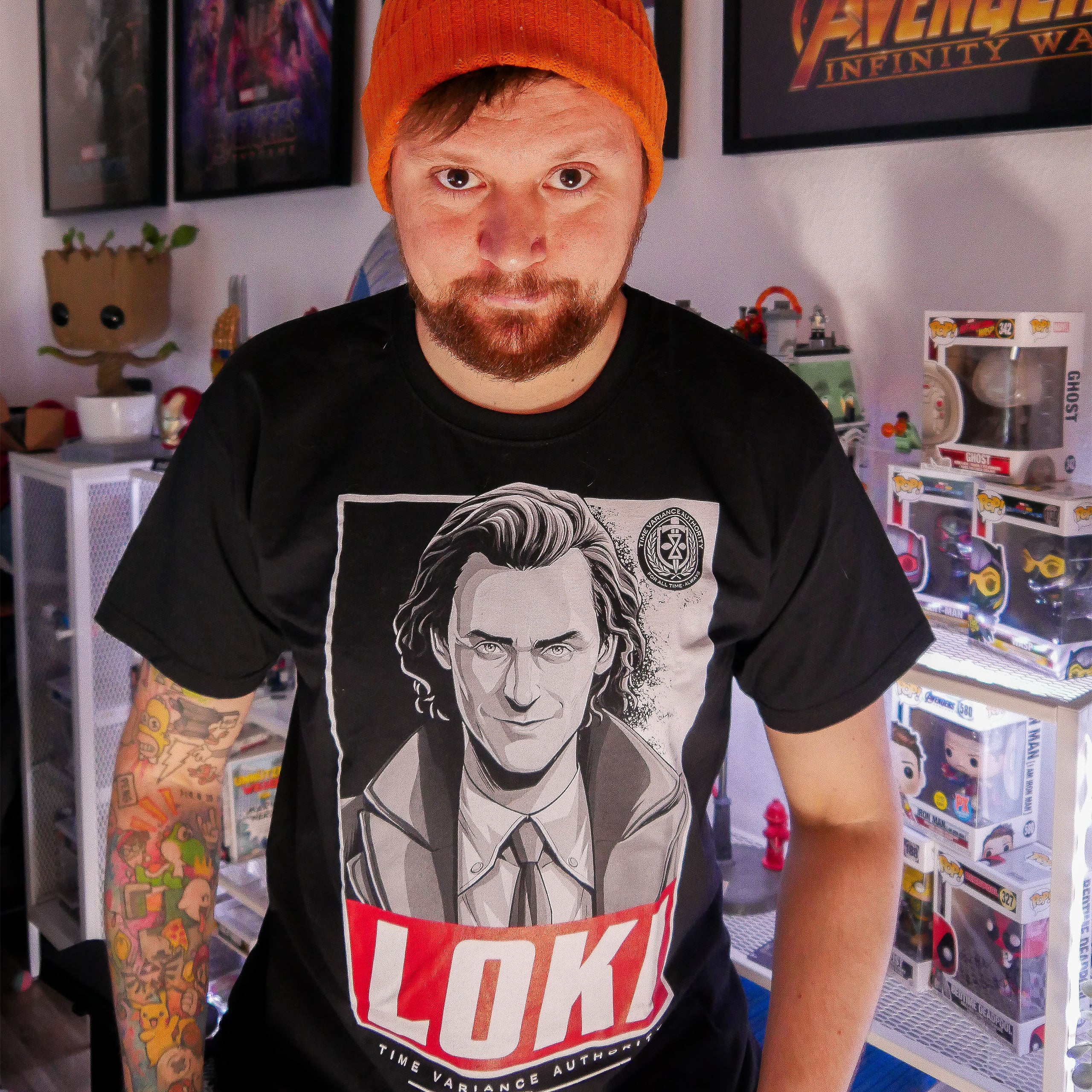 Immagine del prodotto T-shirt Loki Square nera