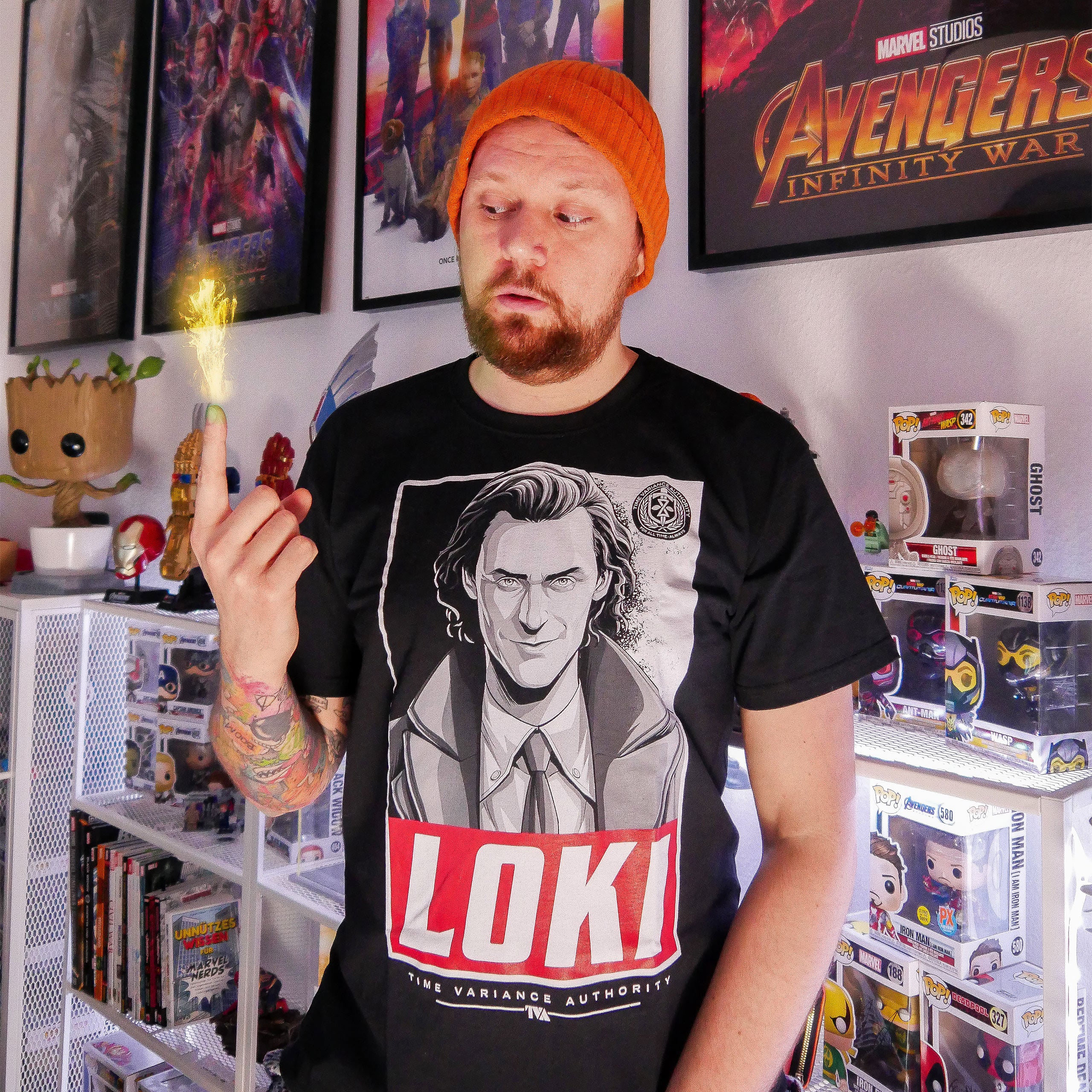 Immagine del prodotto T-shirt Loki Square nera