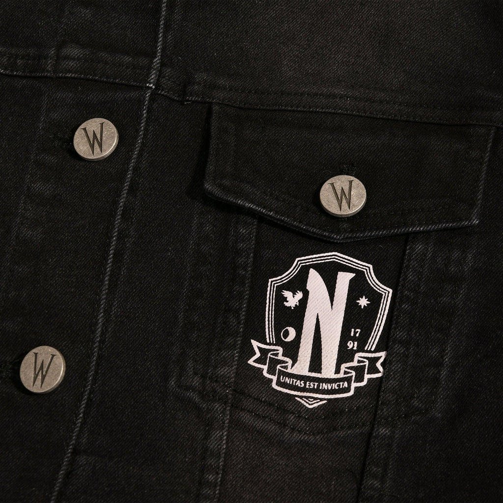 Product image Wednesday - Nevermore Academy Jeans Jacket Black