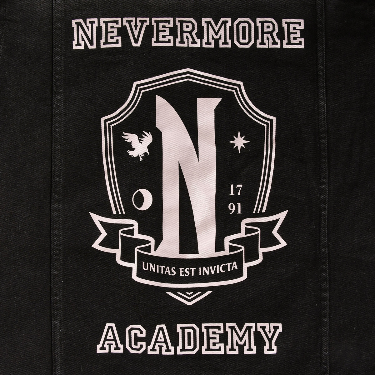 Product image Wednesday - Nevermore Academy Jeans Jacket Black