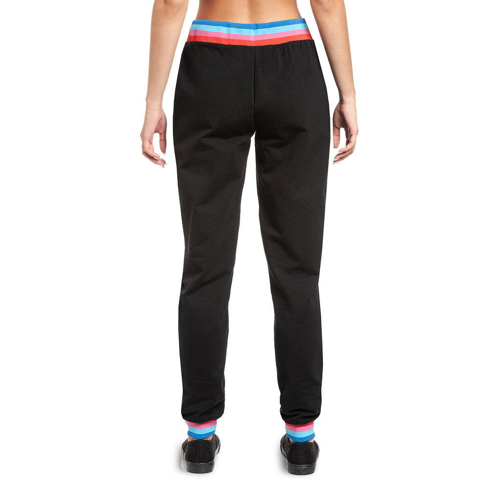 Immagine del prodotto Lilo & Stitch - Pantaloni da tuta Rainbow Stitch per donne in nero