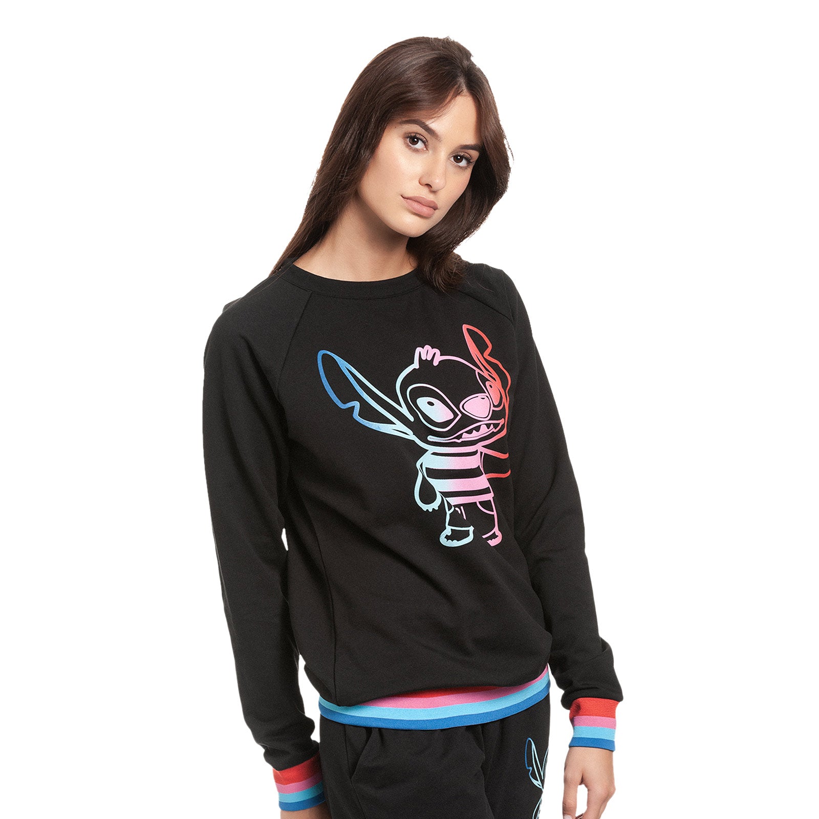 Immagine del prodotto Lilo & Stitch - Maglione Rainbow Stitch per Donne Nero