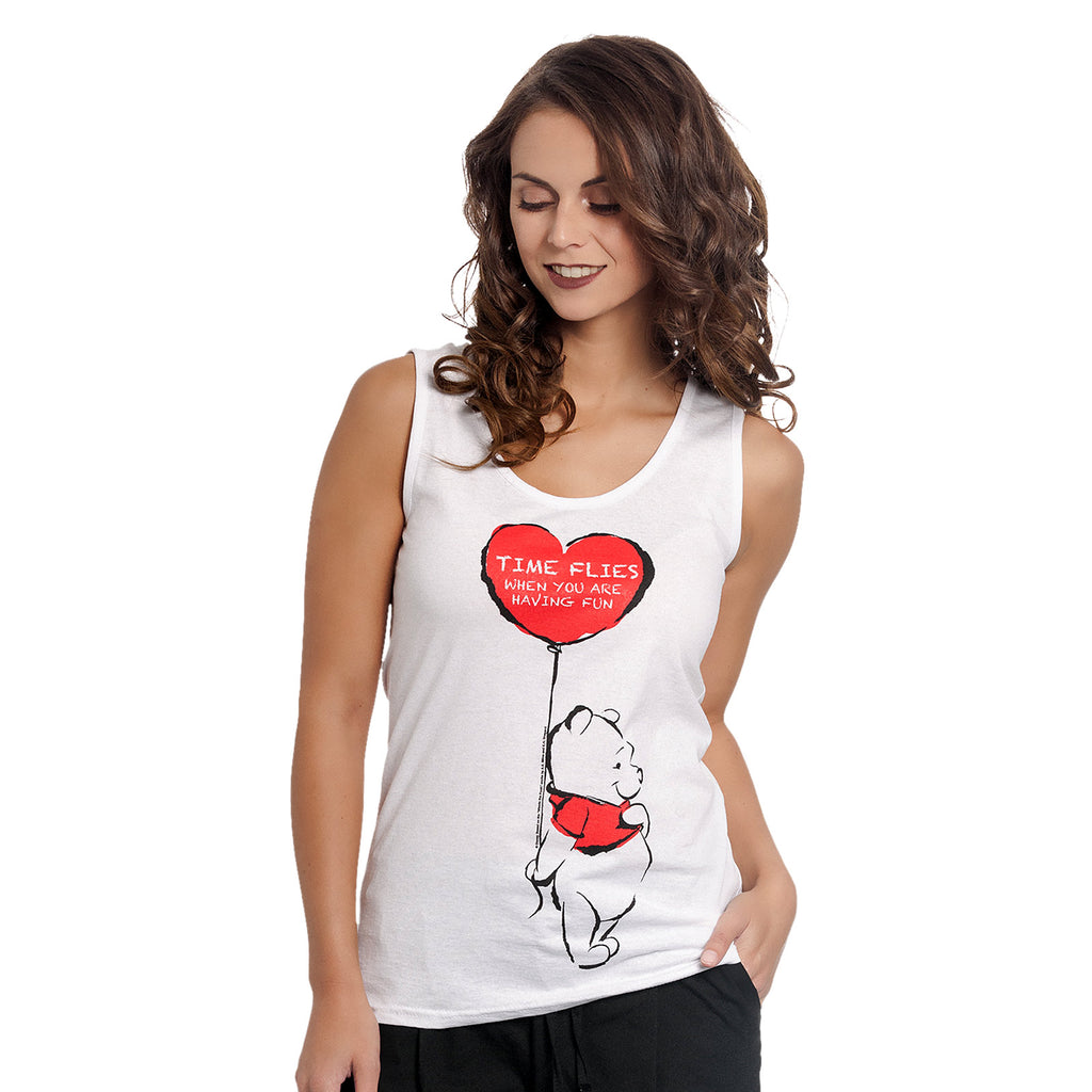Immagine del prodotto Winnie Pooh - Time Flies Canotta donna bianca