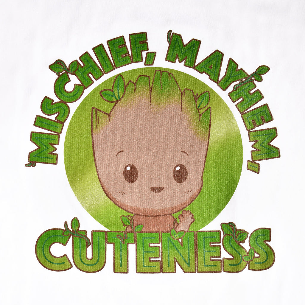 Immagine del prodotto Guardiani della Galassia - T-shirt da donna larga bianca Groot Cuteness