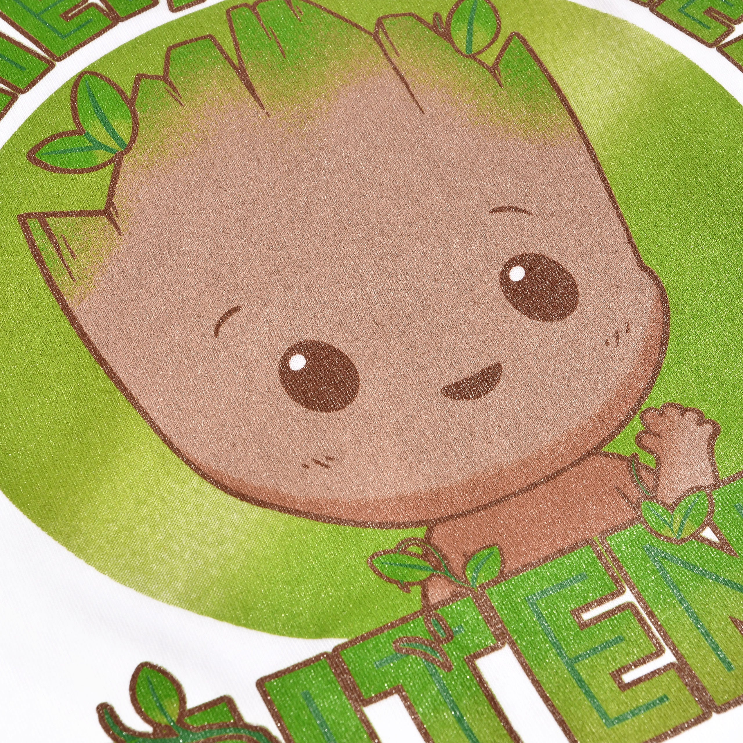 Immagine del prodotto Guardiani della Galassia - T-shirt da donna larga bianca Groot Cuteness