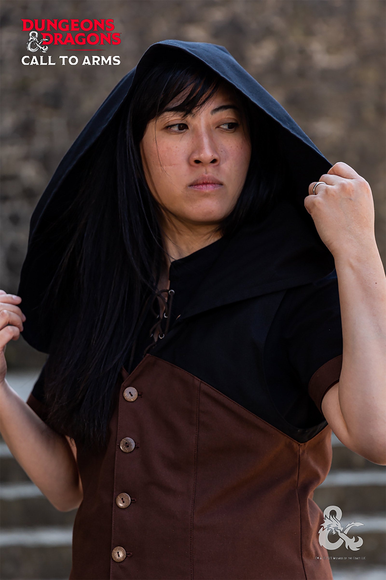 Immagine del prodotto Dungeons & Dragons - Gilet con cappuccio marrone da Rogue