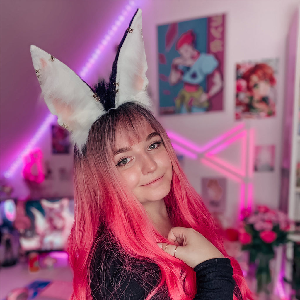 Immagine del prodotto Orecchie di Kitsune bianco e nero