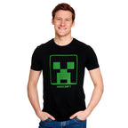 Immagine del prodotto Minecraft - T-shirt nera con logo Creeper
