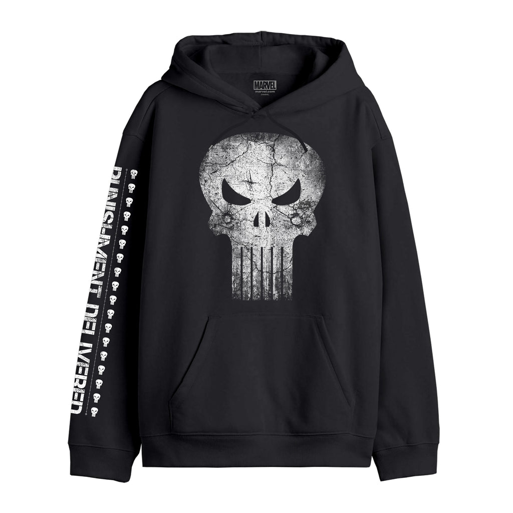 Immagine del prodotto Punisher - Felpa con cappuccio nera 'Punishment Delivered'