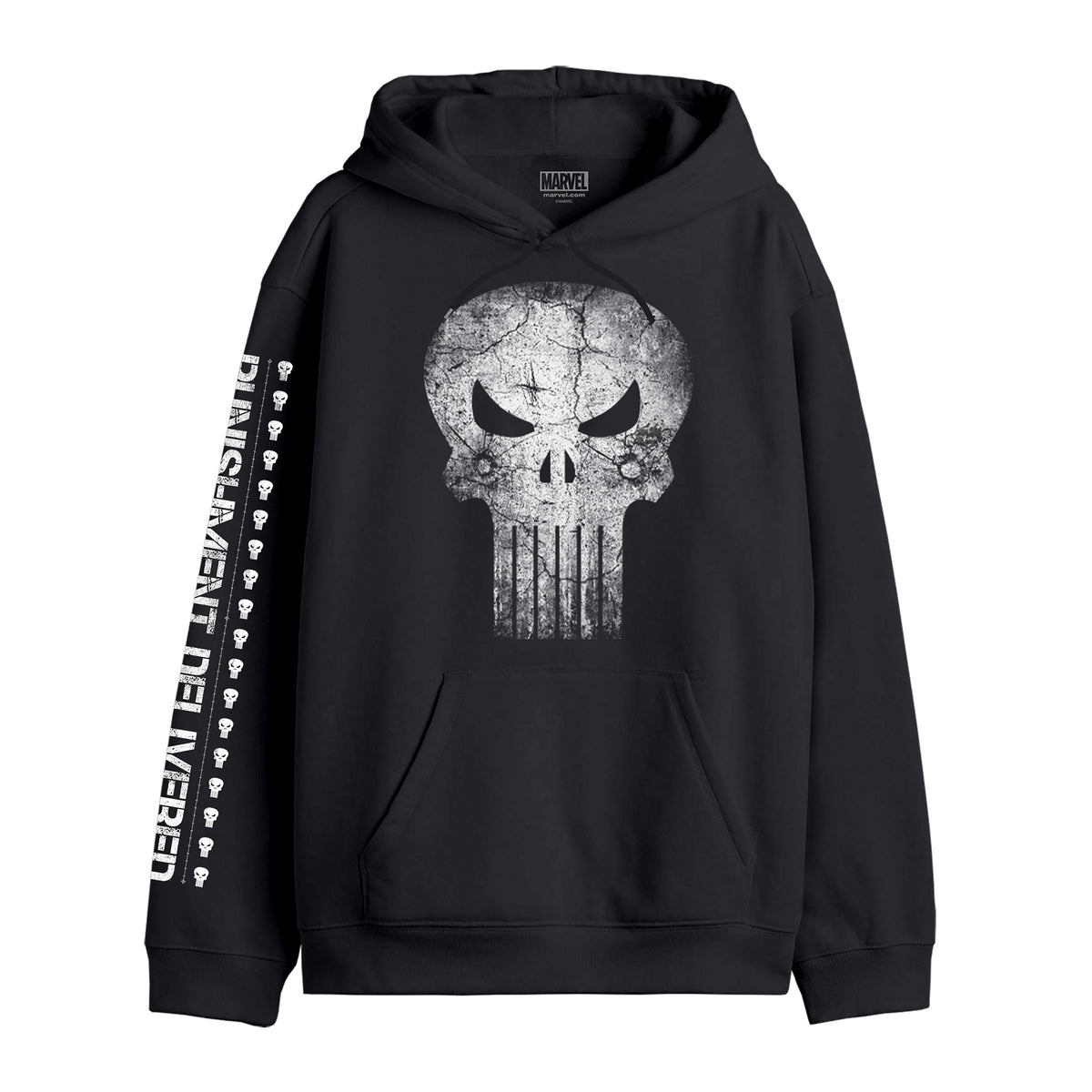 Immagine del prodotto Punisher - Felpa con cappuccio nera 'Punishment Delivered'