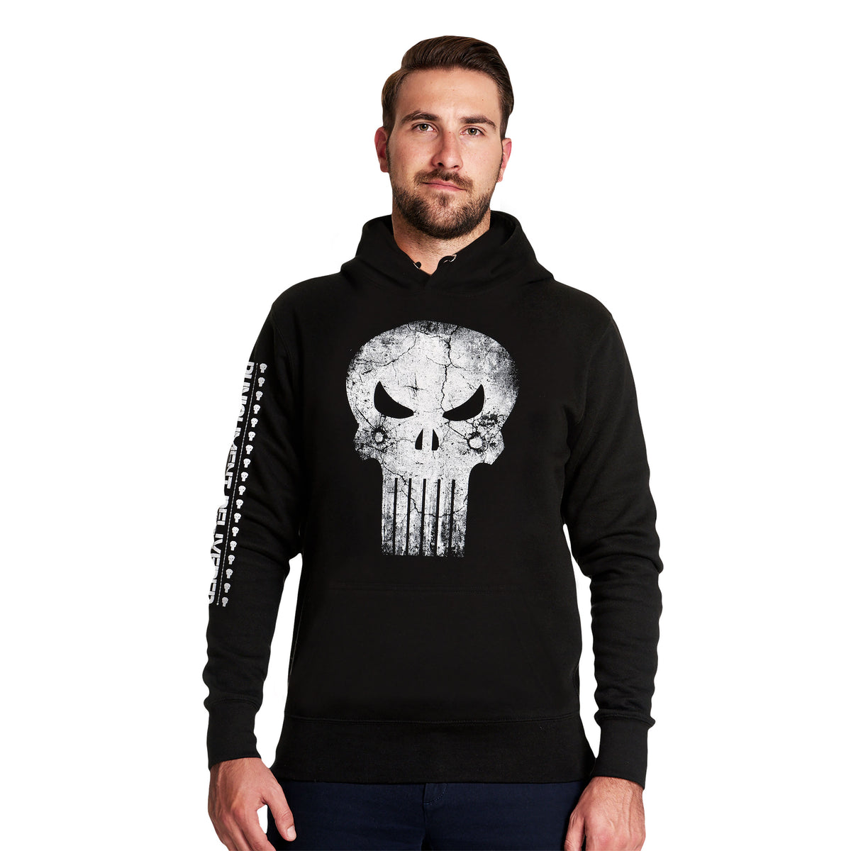Immagine del prodotto Punisher - Felpa con cappuccio nera 'Punishment Delivered'