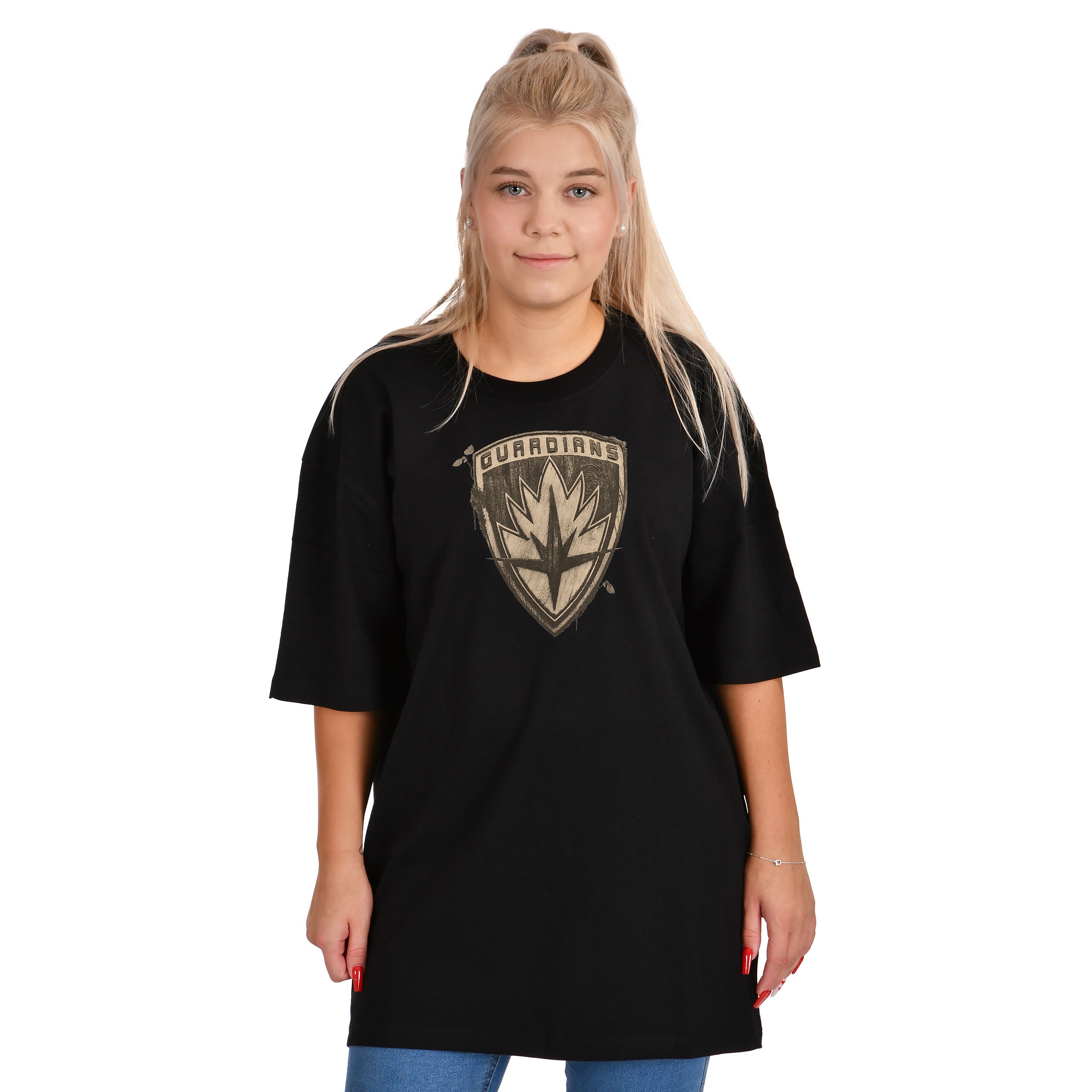 Immagine del prodotto Guardiani della Galassia - T-shirt oversize di Groot nera