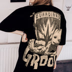 Immagine del prodotto Guardiani della Galassia - T-shirt oversize di Groot nera
