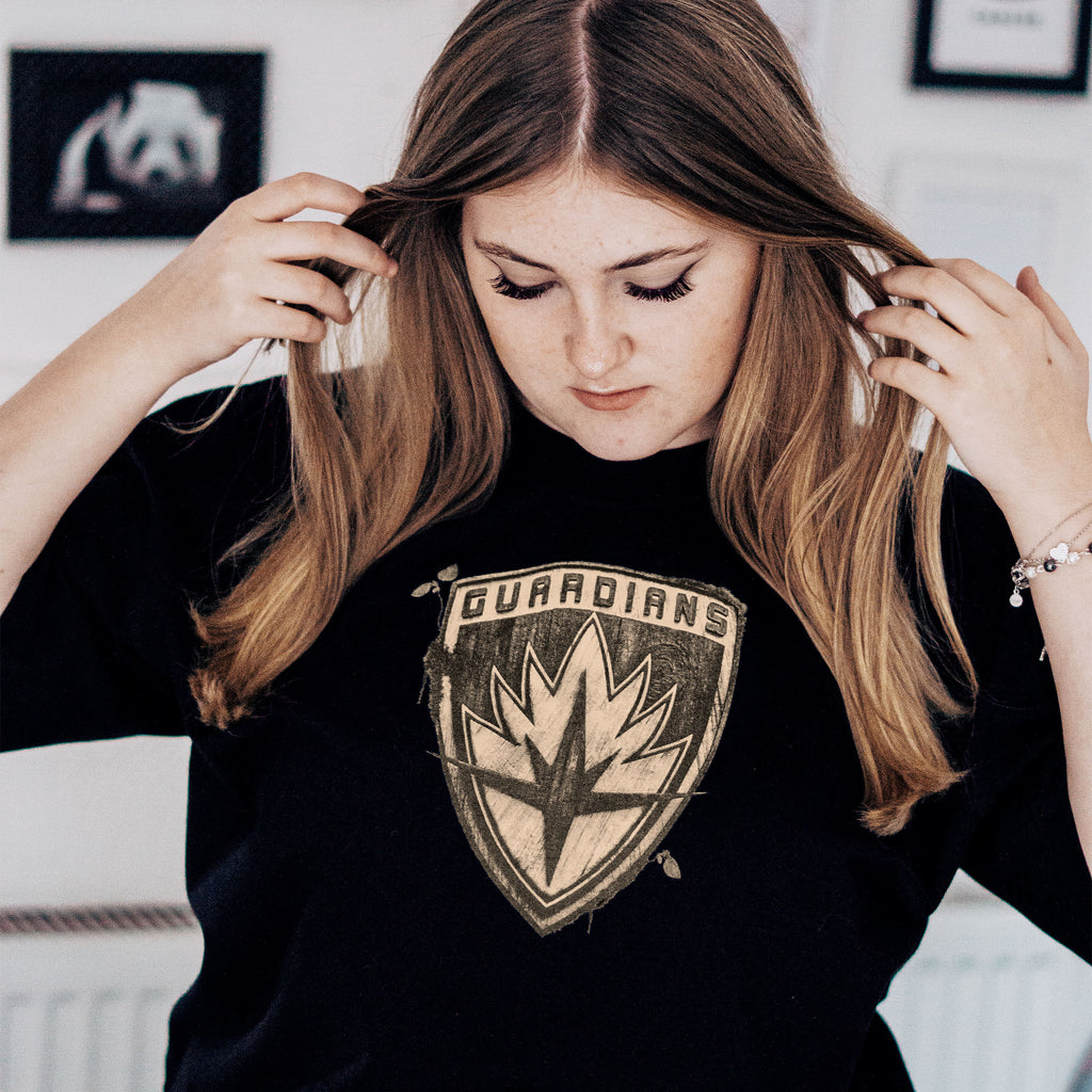 Immagine del prodotto Guardiani della Galassia - T-shirt oversize di Groot nera