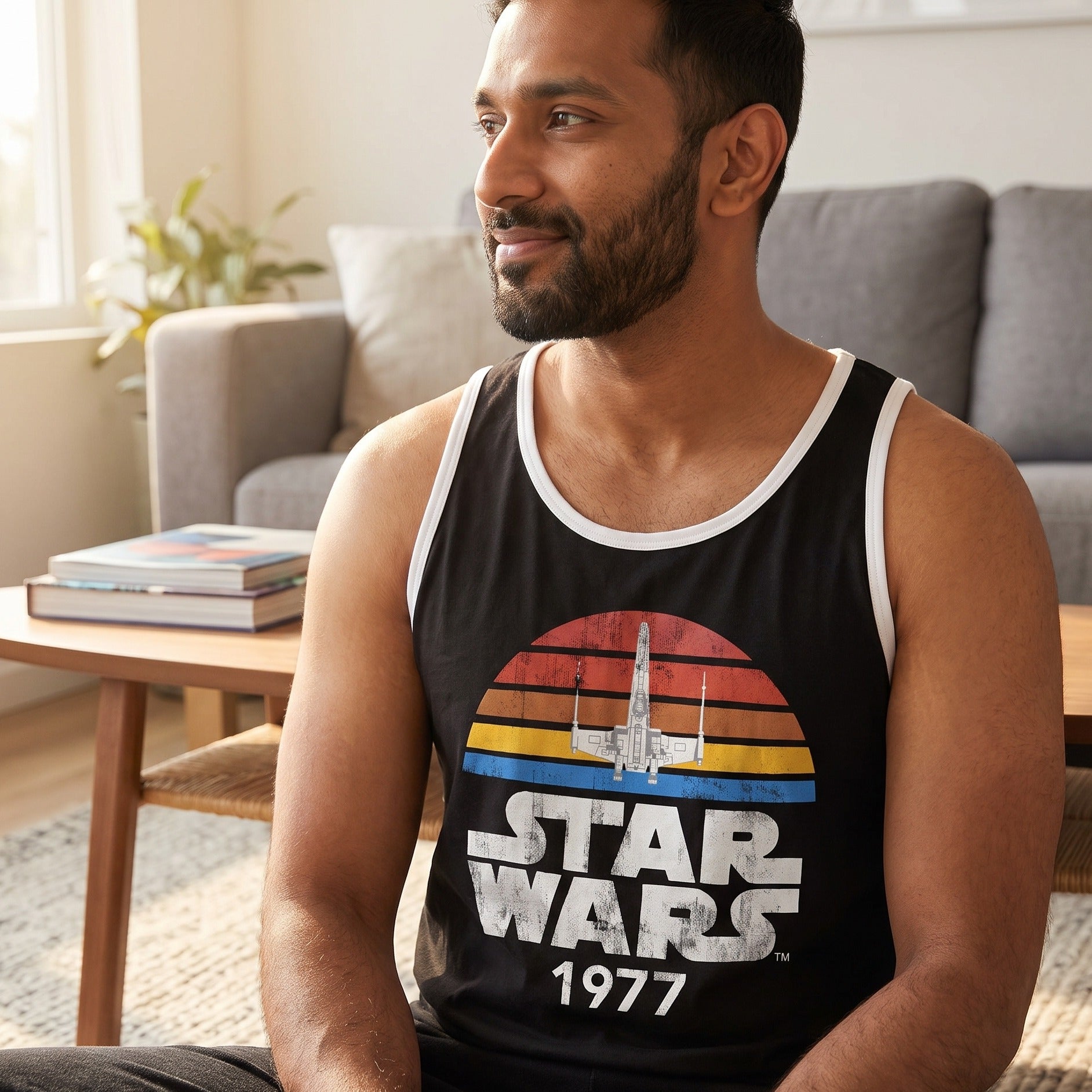 Immagine del prodotto Tanktop nero Star Wars del 1977 Distressed