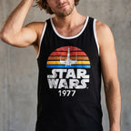 Immagine del prodotto Tanktop nero Star Wars del 1977 Distressed