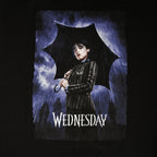 Immagine del prodotto Wednesday - Maglietta Oversize con Poster Teaser in nero