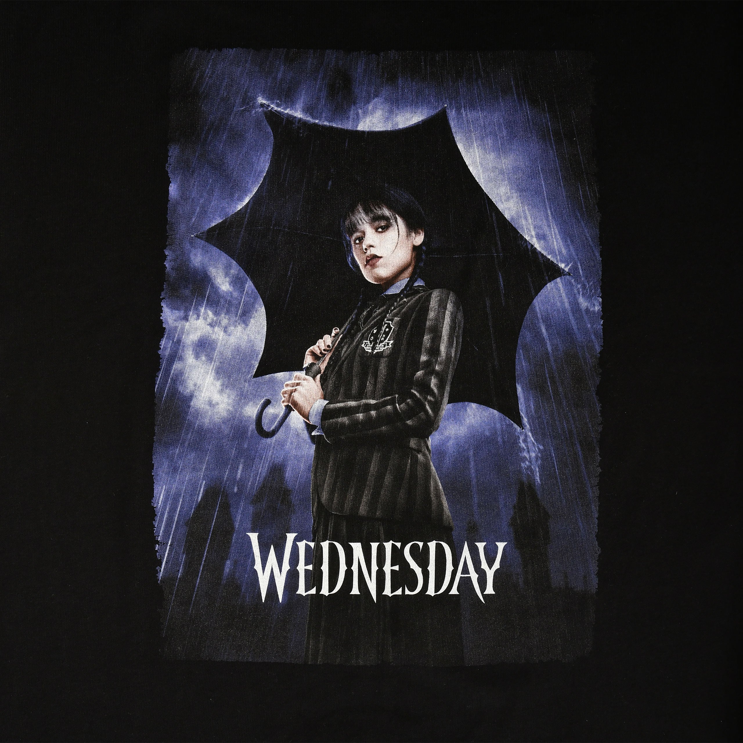 Immagine del prodotto Wednesday - Maglietta Oversize con Poster Teaser in nero