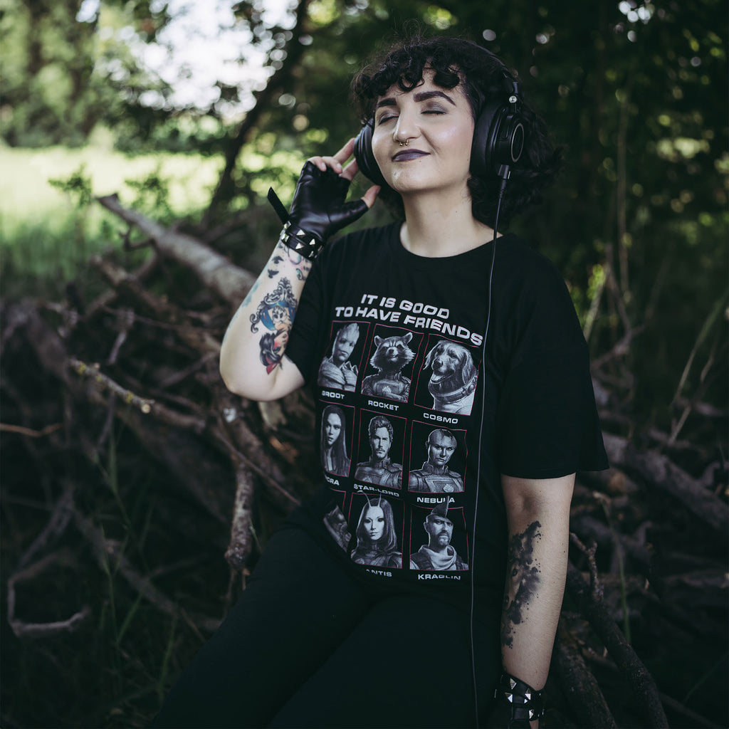 Immagine del prodotto Guardiani della Galassia - T-shirt Good Friends nera