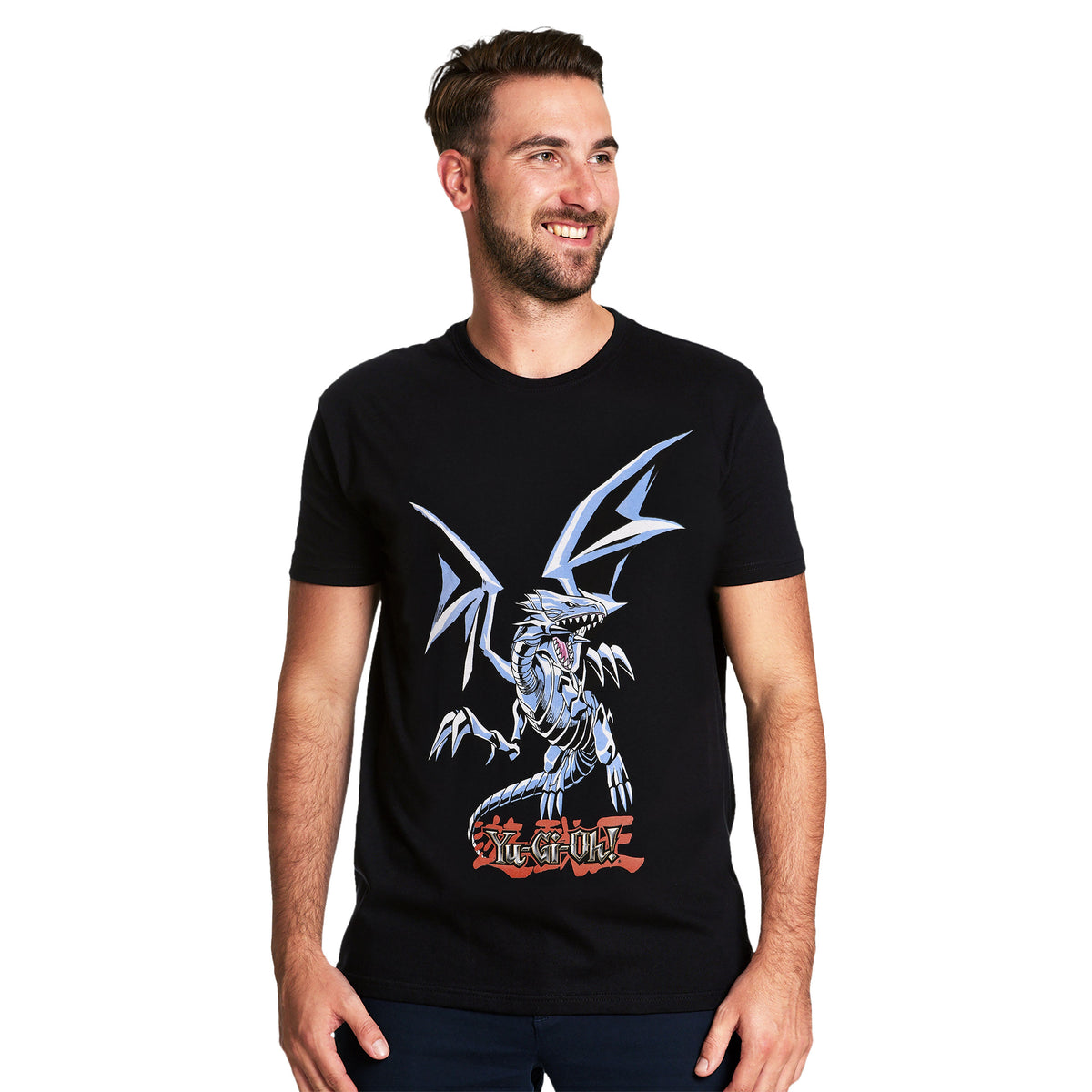 Immagine del prodotto Yu-Gi-Oh! - T-shirt nera con Drago Bianco Occhi Blu