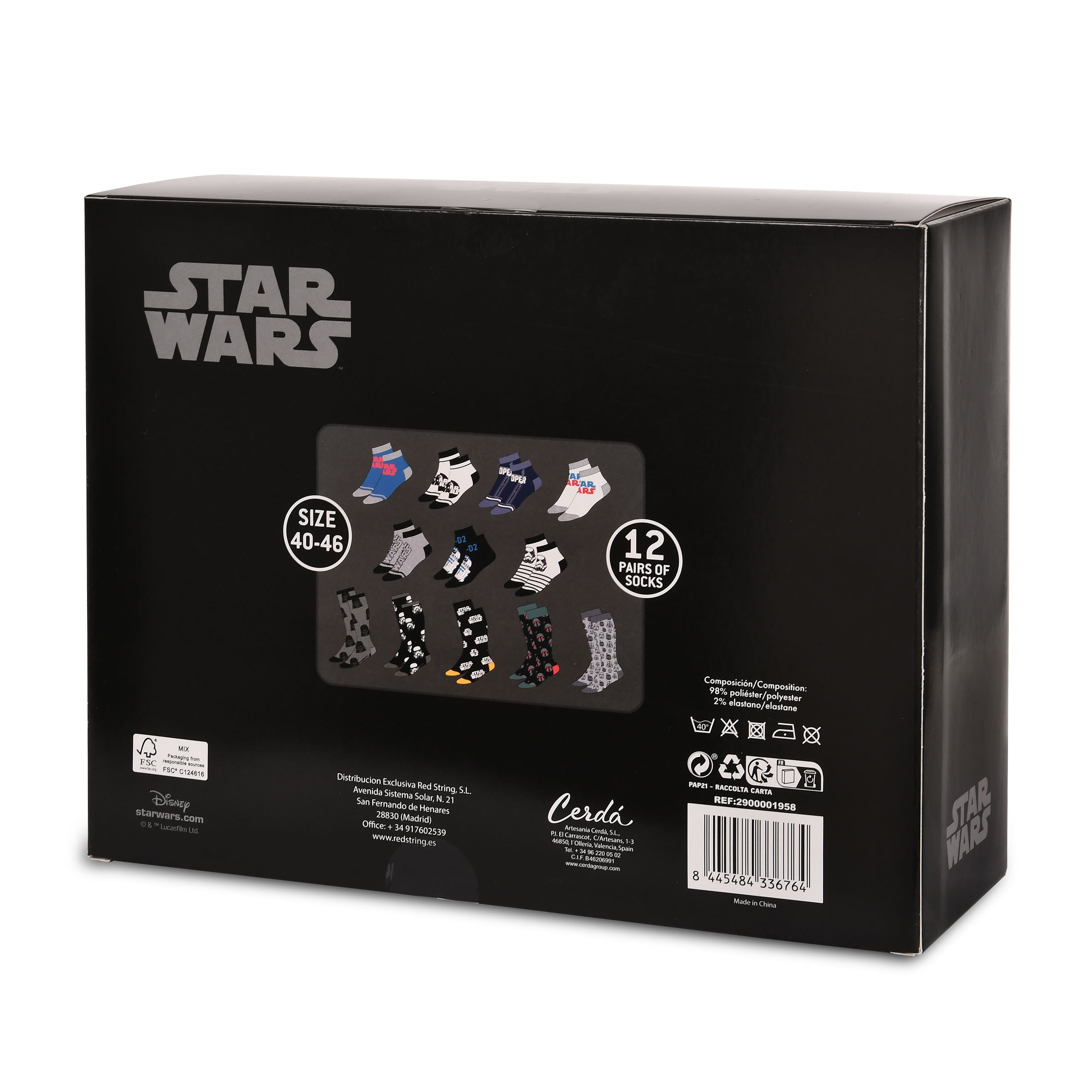 Immagine del prodotto Star Wars - Calendario dell'Avvento di calzini Darth Vader