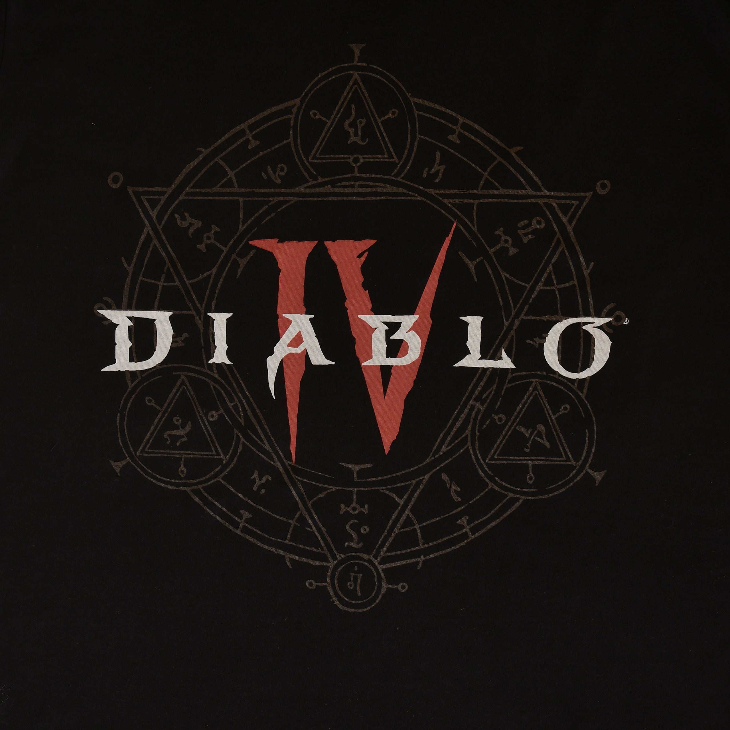 Immagine del prodotto Diablo IV - T-shirt nera con logo esagramma