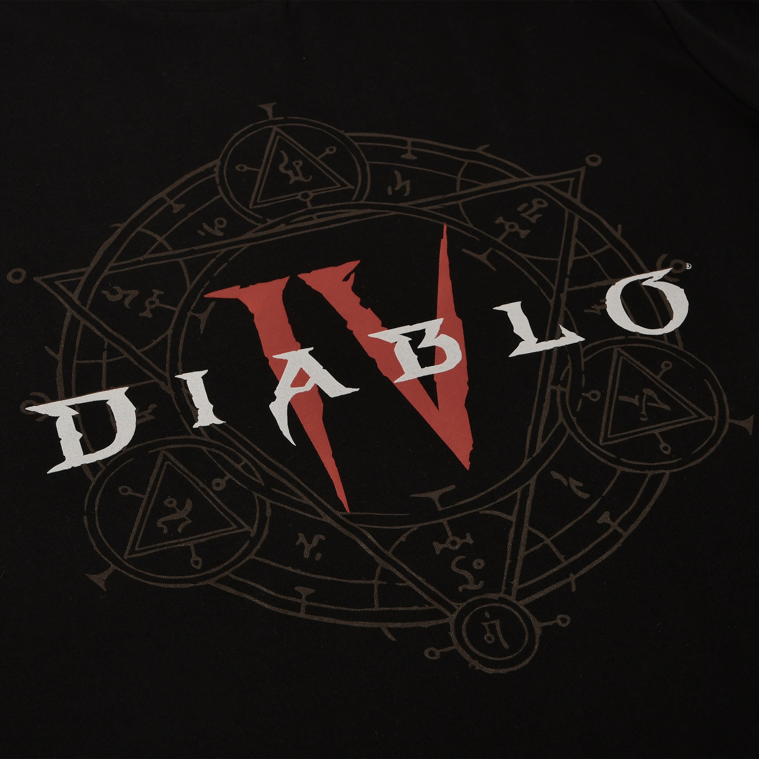 Immagine del prodotto Diablo IV - T-shirt nera con logo esagramma