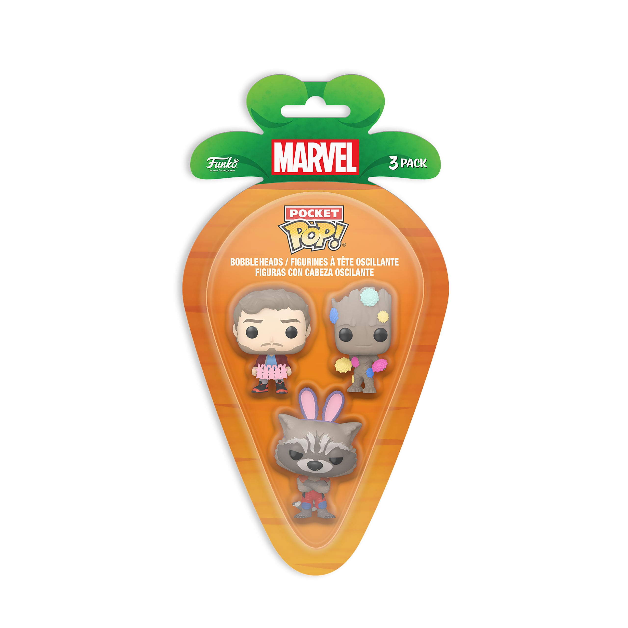 Immagine del prodotto Guardians of the Galaxy Funko Pocket Pop Set di 3 figure Edizione Pasquale