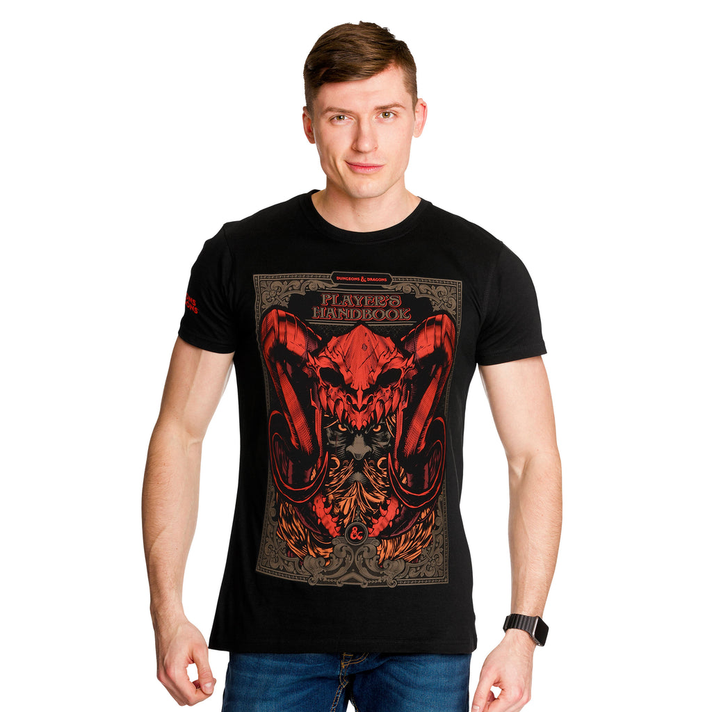 Immagine del prodotto Dungeons & Dragons - T-shirt nera del Manuale del Giocatore