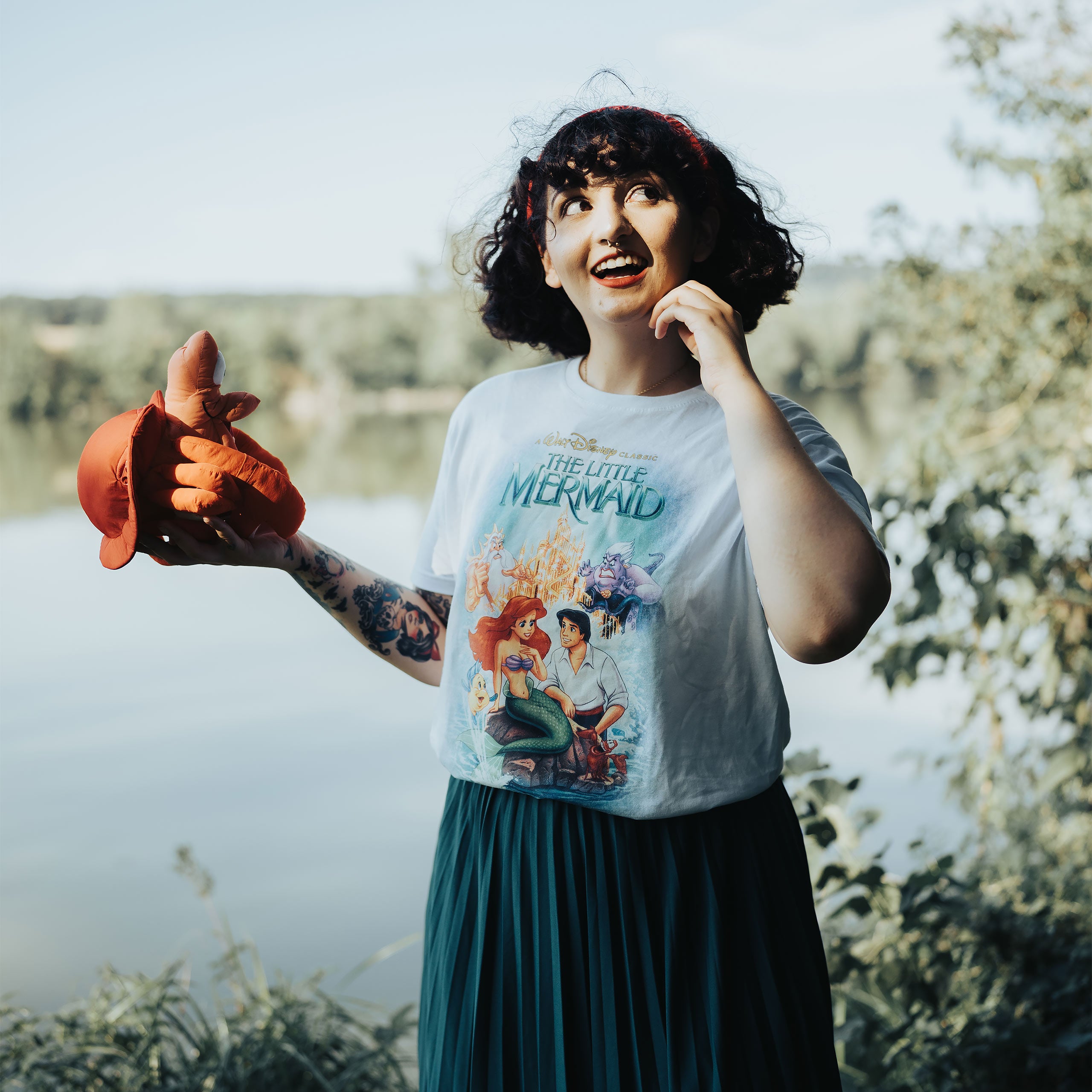 Immagine del prodotto Ariel - T-shirt classica con poster bianco